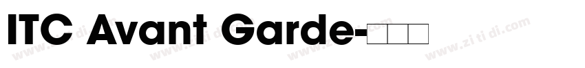 ITC Avant Garde字体转换